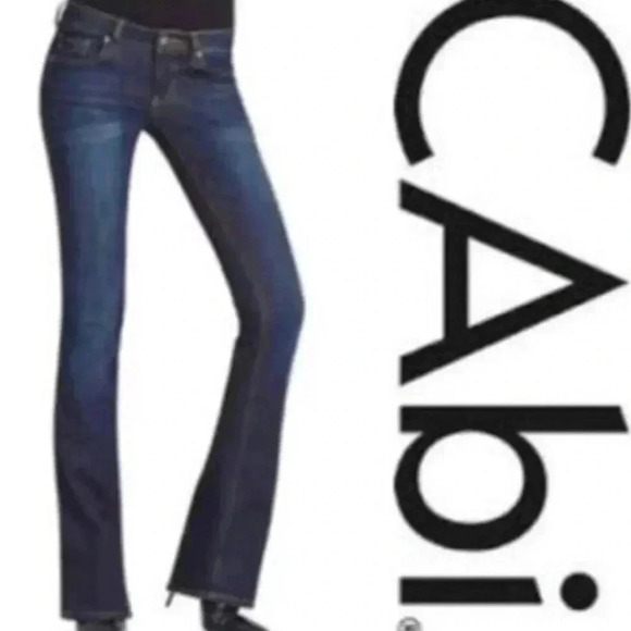 CAbi Denim - CAbi‎ Baby Bootcut Jeans Style 967R Womens Size 4 Dark Wash Denim